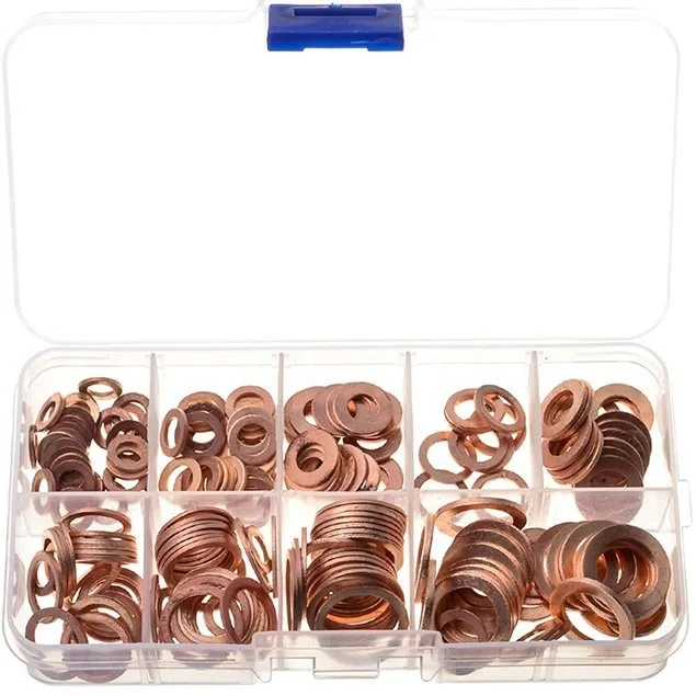 C0536 Sealing copper gasket 200PCS copper oil seal gasket box/gasket set