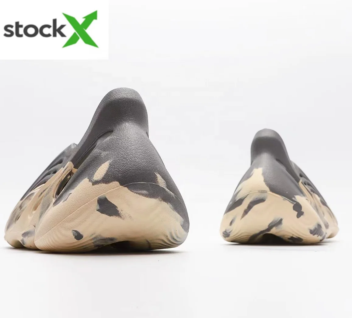 MX High Quality box packing orange Slide Yeezy Sand sandal for Men Women stock X Onyx yeezy MX Sand grey foam runner moon grey