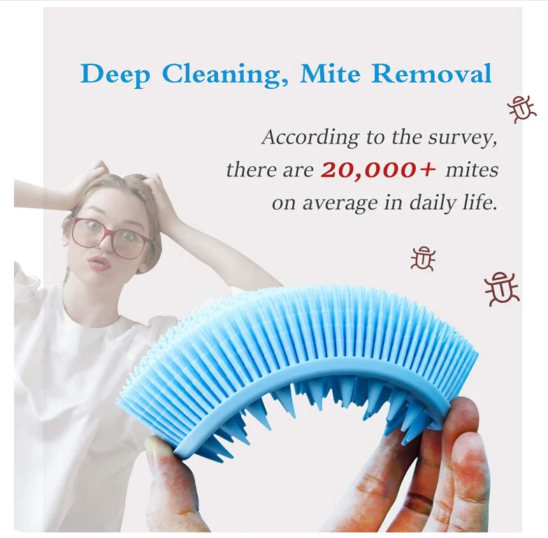 
To lose weight 2pcs Silicone body scrubber Silicone loofah Bath sponges for bathing Easy to Clean Lathers Well brush 