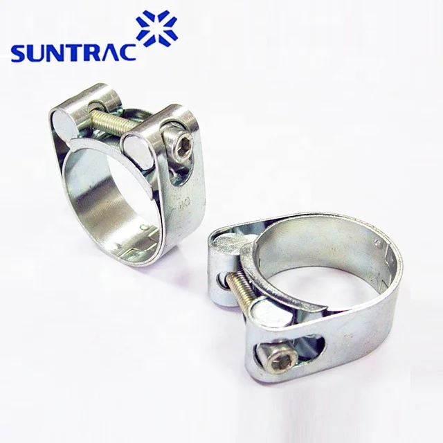 Single T-bolt double bands heavy duty with soild nut 304/316 stainless steel super pipe clamp/hose clamp