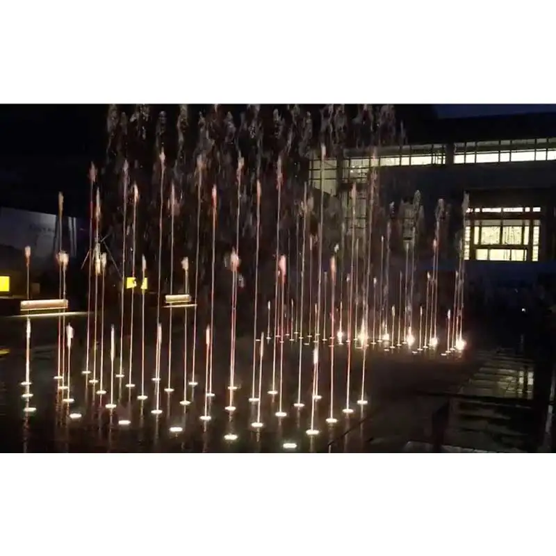 Outdoor garden square customize floor fountains with led lights