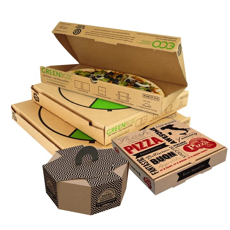 Custom Printed Carton Pizza Boxes With Logo