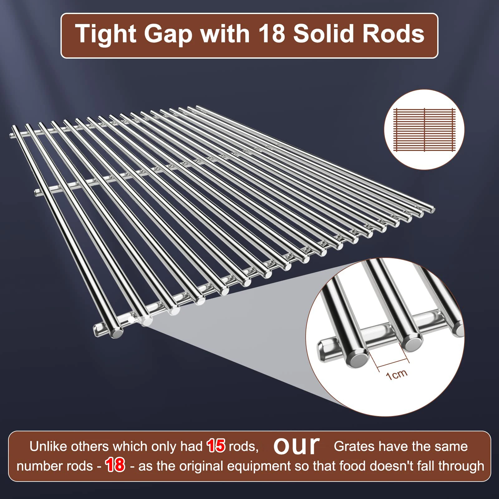 Customized BBQ Accessories Stainless Steel 304 Barbecue Rack BBQ Wire Mesh BBQ Net  Barbecue Cooking Grate