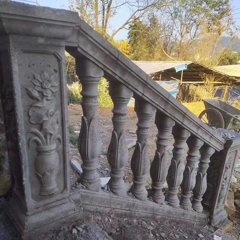 Hot Sale ABS Plastic Stair Railing Mold Cast in Place Stairs Balusters Concrete Plastic Mold Cement Railing Mold