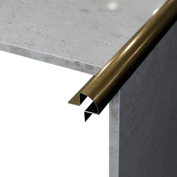 Customized type ss 304 316 virbation gold finish wall edge protective profile decorative trim corners