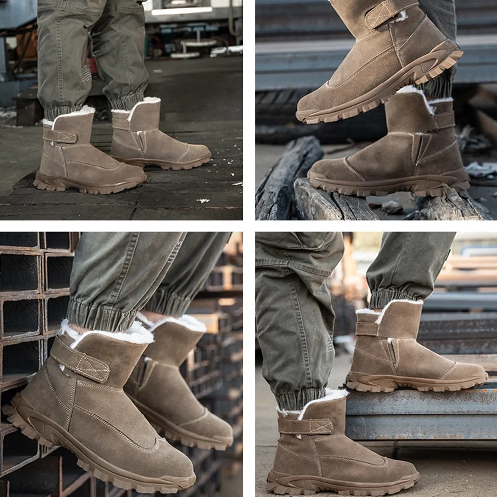 Wholesale Custom Oem Safty Shoes Men Durable Work Welding Boots for men Safety Shoes For Welder Botas De Seguridad Industrial