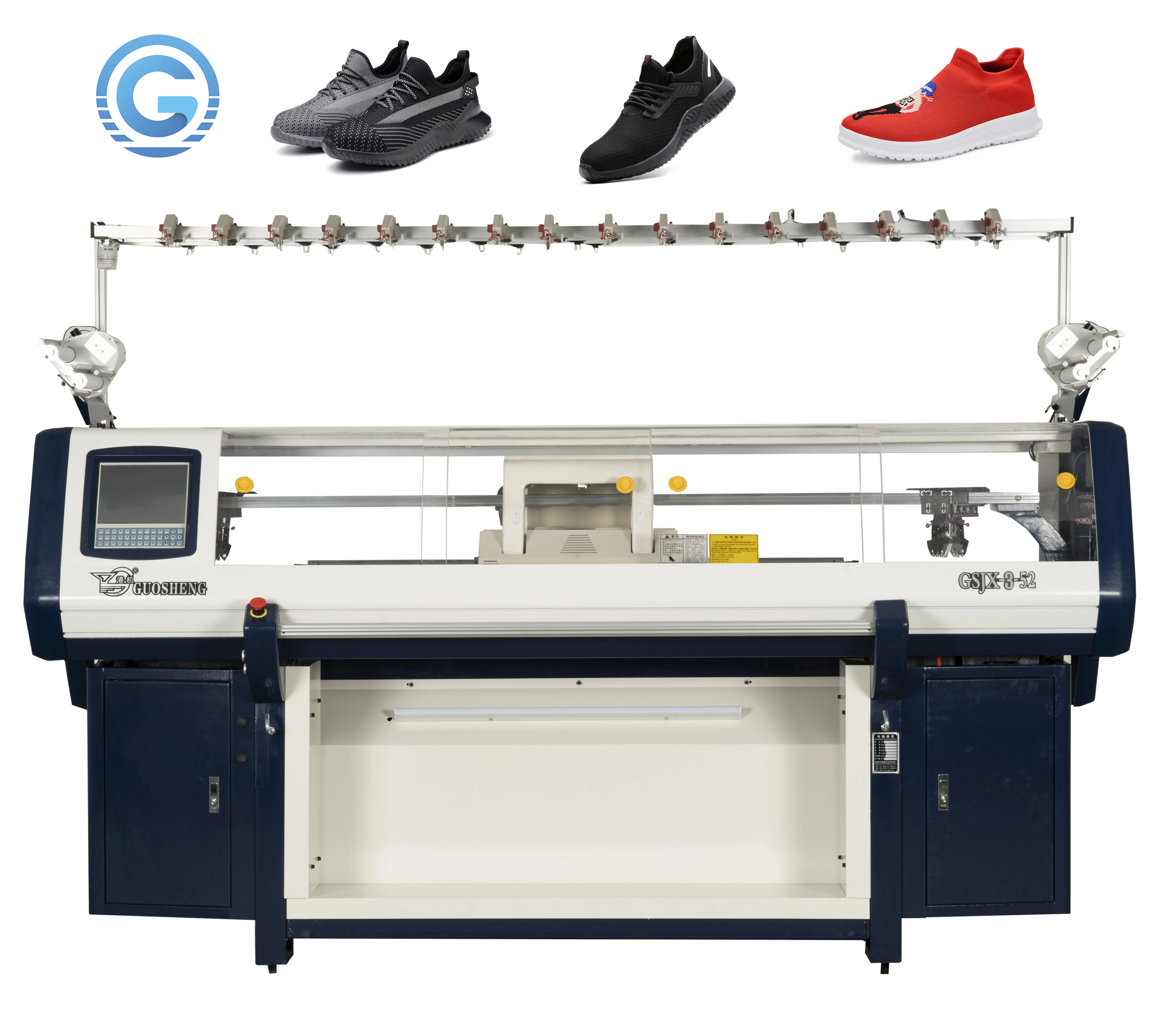 Computerized Shoe Face Knitting Machines Sale With Golden Needle  Shoes