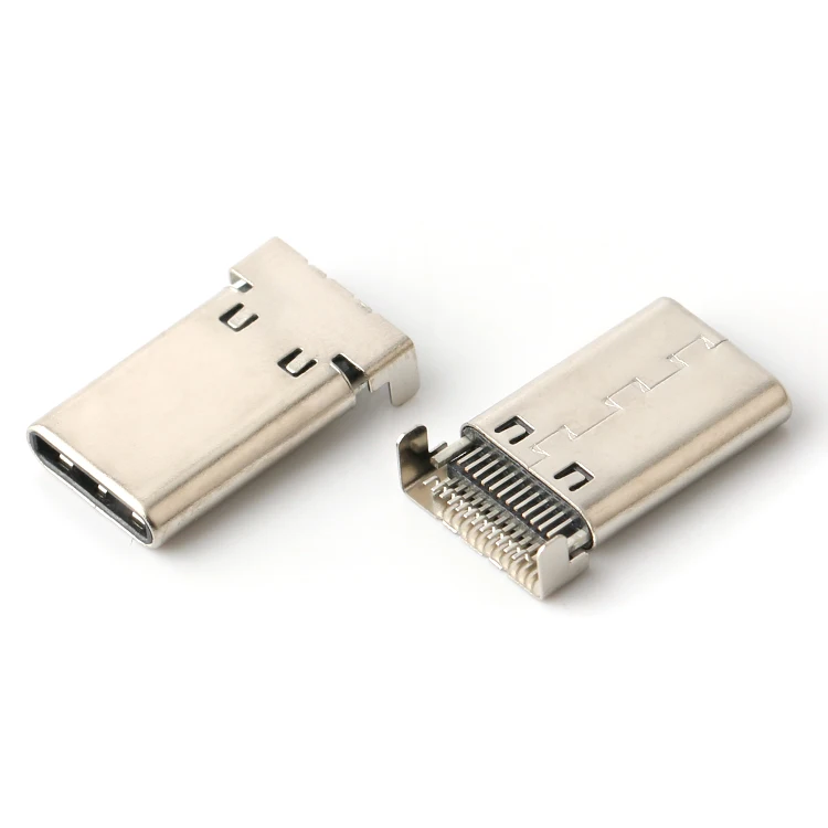 USB Male Plug usb c connector plug usb c Connector double row sink smt type c 24 pin c-type connector