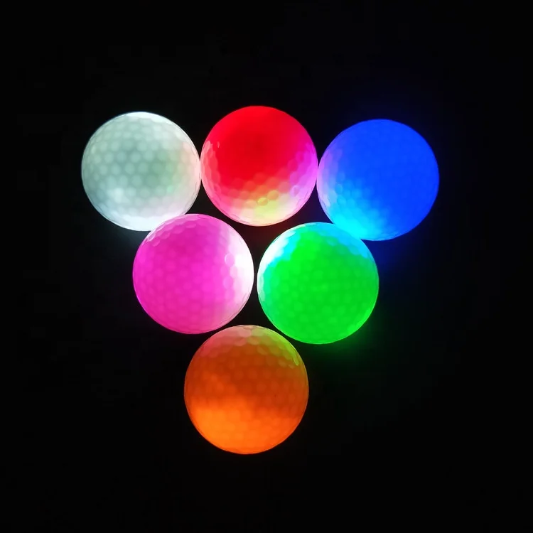 Fast Delivery Led Light Up Golf Balls Logo Customized Flashing Led Golf Ball Driving Range Glowing Golf Ball