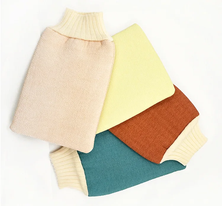 private label exfoliating glove charcoal exfoliation gloves deep exfoliating gloves