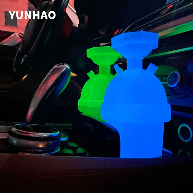 Single Tube Acrylic Bottle Hookah Cup Shisha Set Transparent Narguile Bar Party Shisha Bowl Water Hose Led Light Accessories