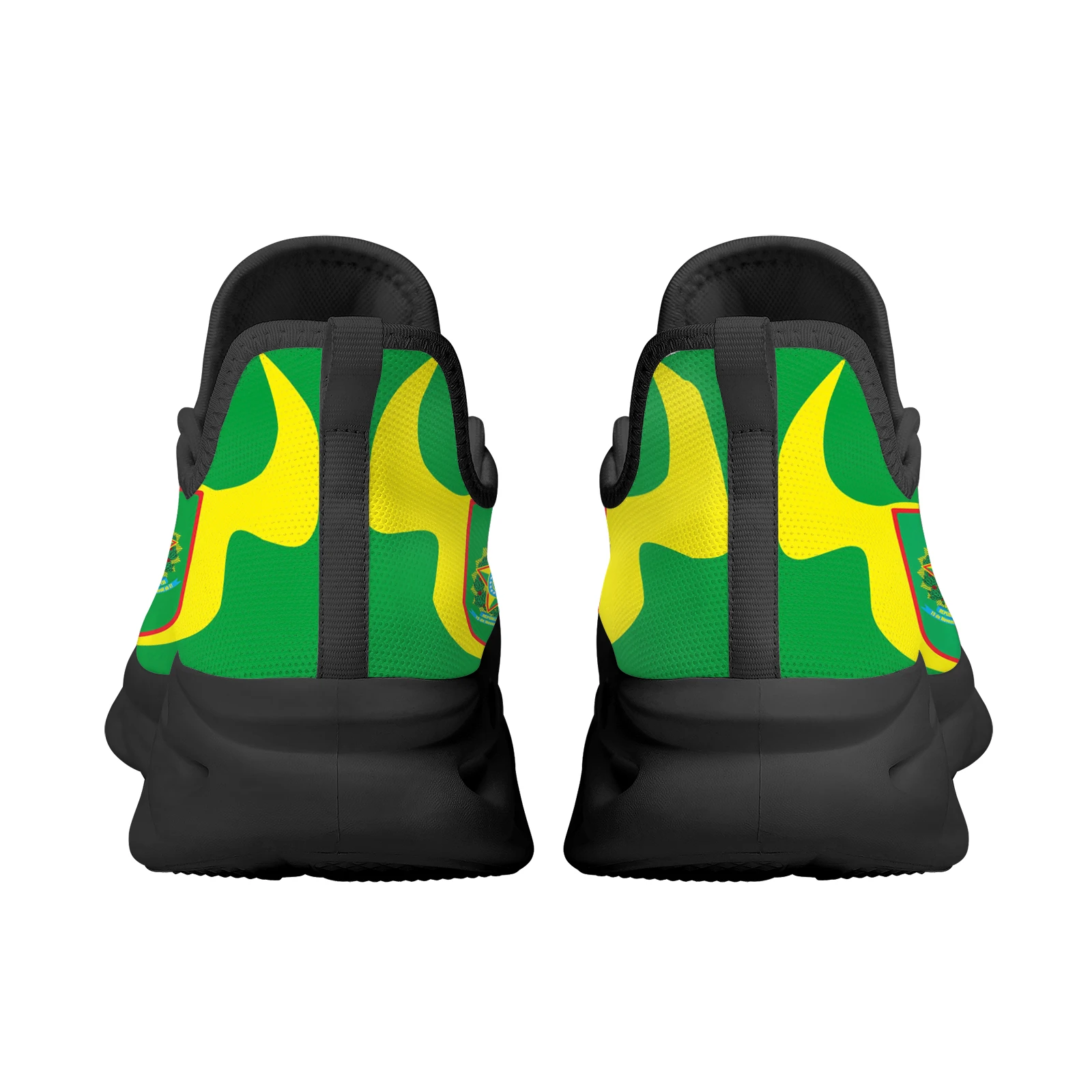 Brazil country flags designs sneaker for man Sneaker with green yellow Sports Shoes Breathable lightweight Footwear wholesale