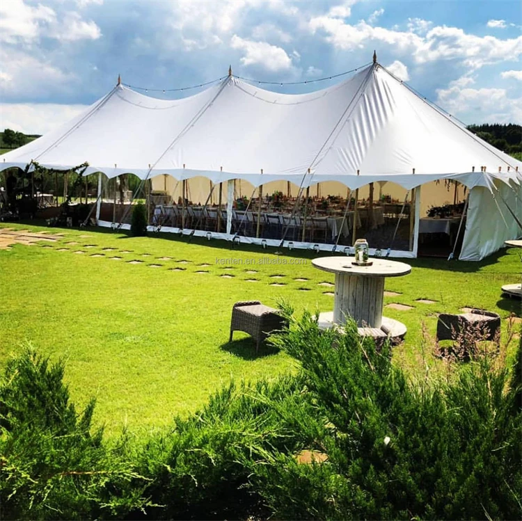 Festival strech outdoor aluminium pole waterproof canopy pole marquee wedding tent tente mariage twin star tent for party events