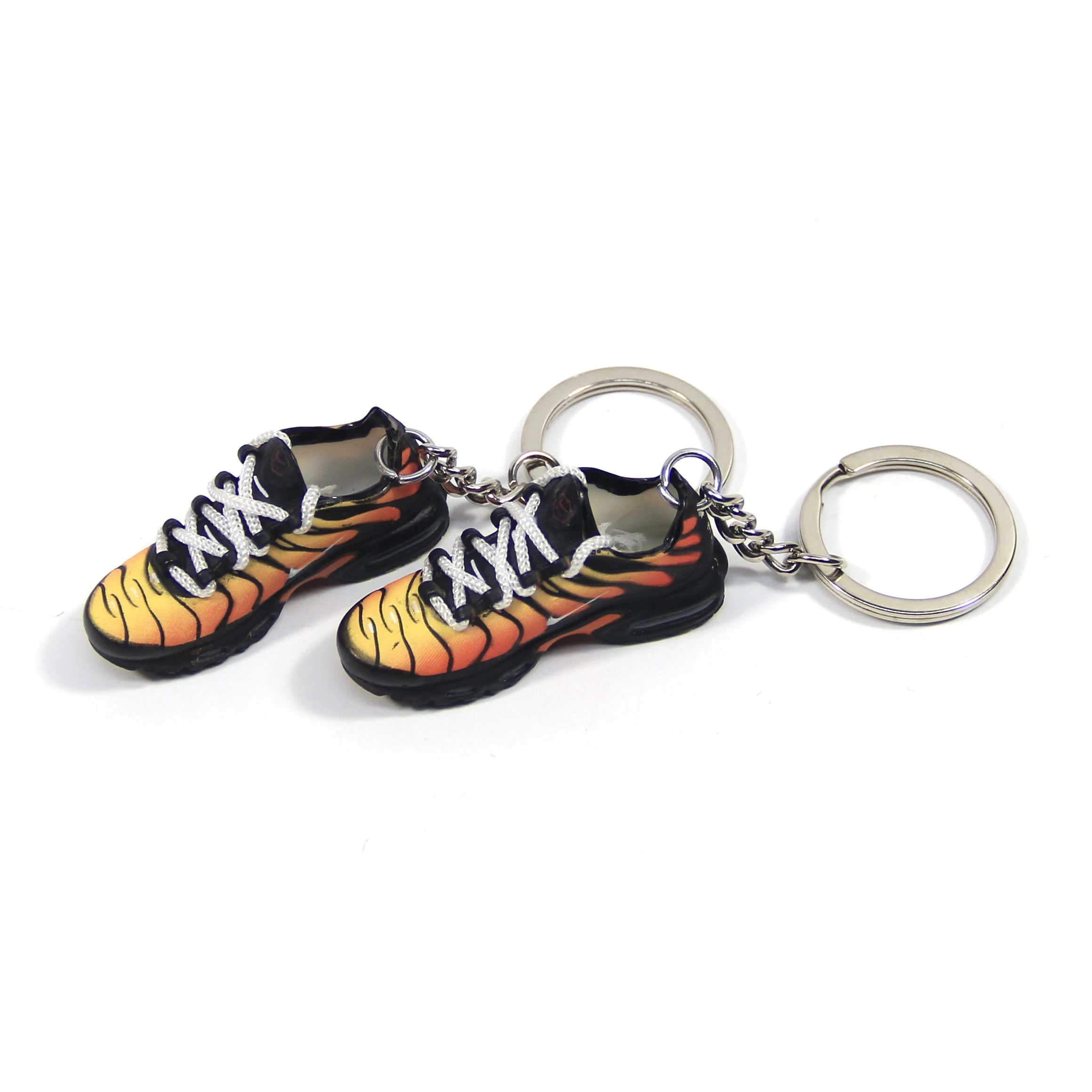 Custom durable basketball shoes pendant with box 3d mini pendant rubber black sneakers keychain 1piece