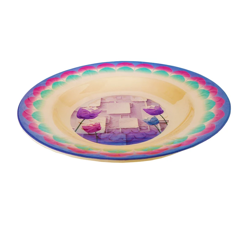 
Manufacturers selling round Eco-Friendly melamine dinner plate in stock 