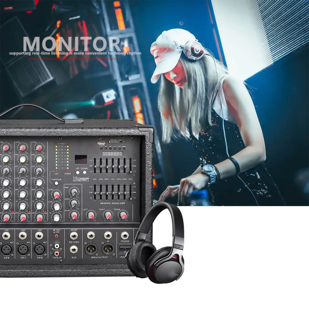 GAX-EB8 одного стиля хорошо продающийся recodio Dj микшер аудио для