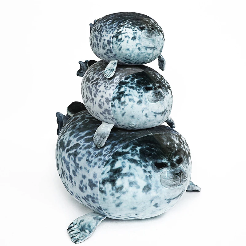 plush toy Chubby soft cute blob seal pillow