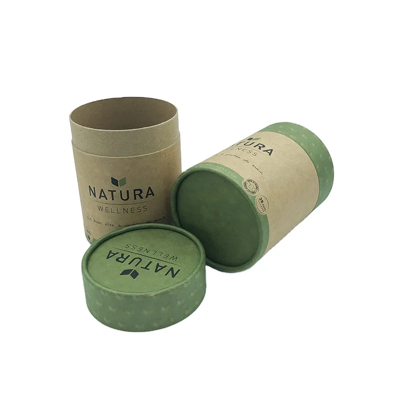 Large tea paper tube tea tin canister sugar coffee tea canister