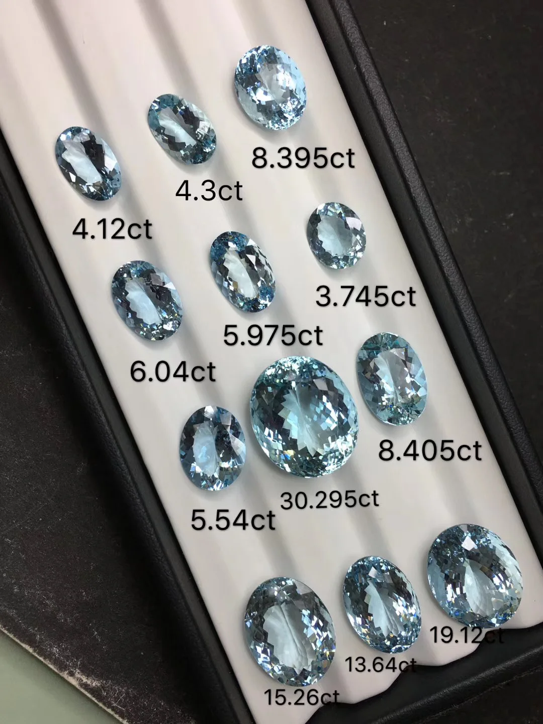 Natural aquamarine bare stone wholesale santa maria aquamarine Brazil Hyland Good workmanship and high cleanliness