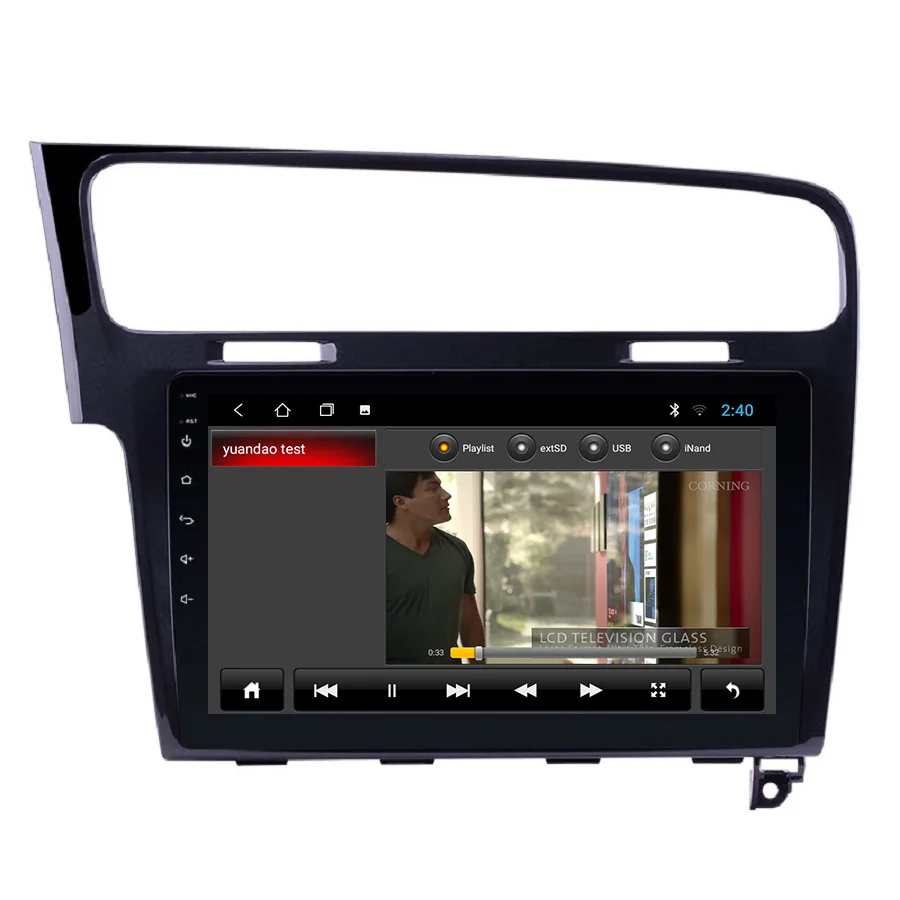 Car Stereo IPS FM 1Din Car Radio For VW Volkswagen Golf 7 2013 2014 2015 2016 2017 Silver Dark Grey GPS