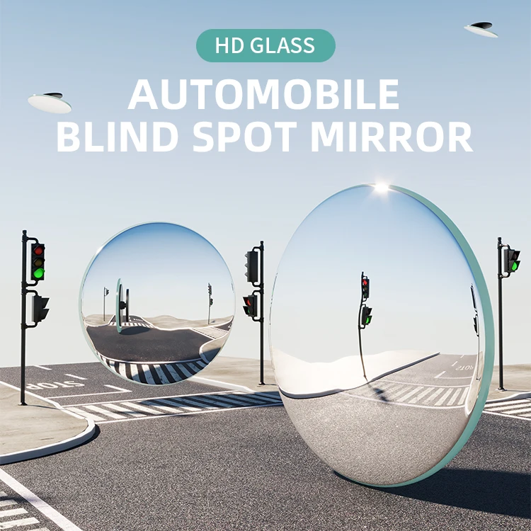 Комплект из 2 выпуклых зеркал заднего вида из HD-стекла, регулируемое широкоугольное боковое водительское Автомобильное Зеркало для слепых зон