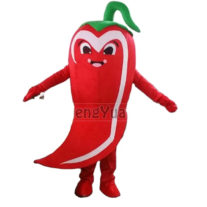 Hengyuan Sexy Custom Red Chili Pepper Character Halloween Mascot Costume christmas Anime Game Game Costumes party supplies