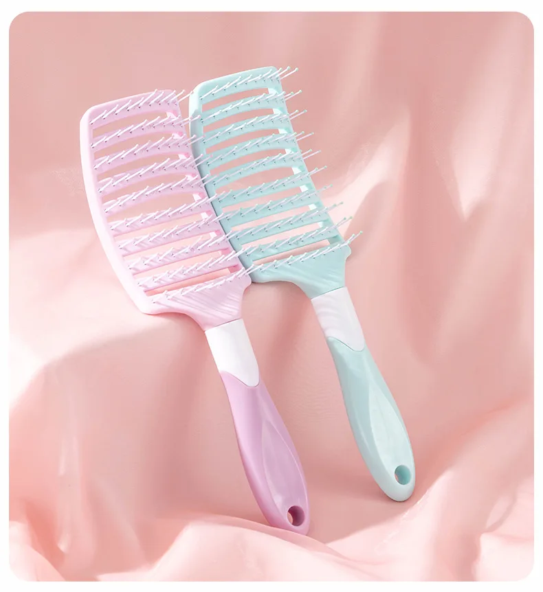New Design Candy Color Salon Hair Comb Brush With Quick Self Cleaning Feature Curly Hair Styling With Comb For Black Womens