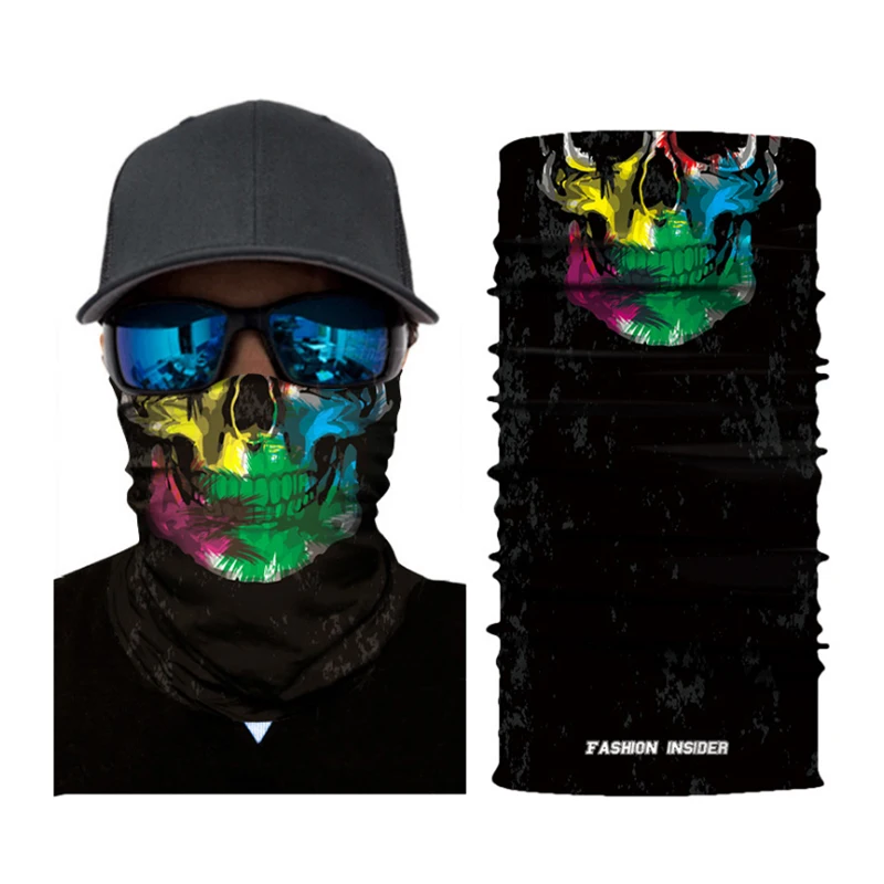 
Skull Fishing Paisley Bandana Face Crop Top Neck Gaiter Headwear Bandana Tube Outfit Customised Bandana Durag Calavera 