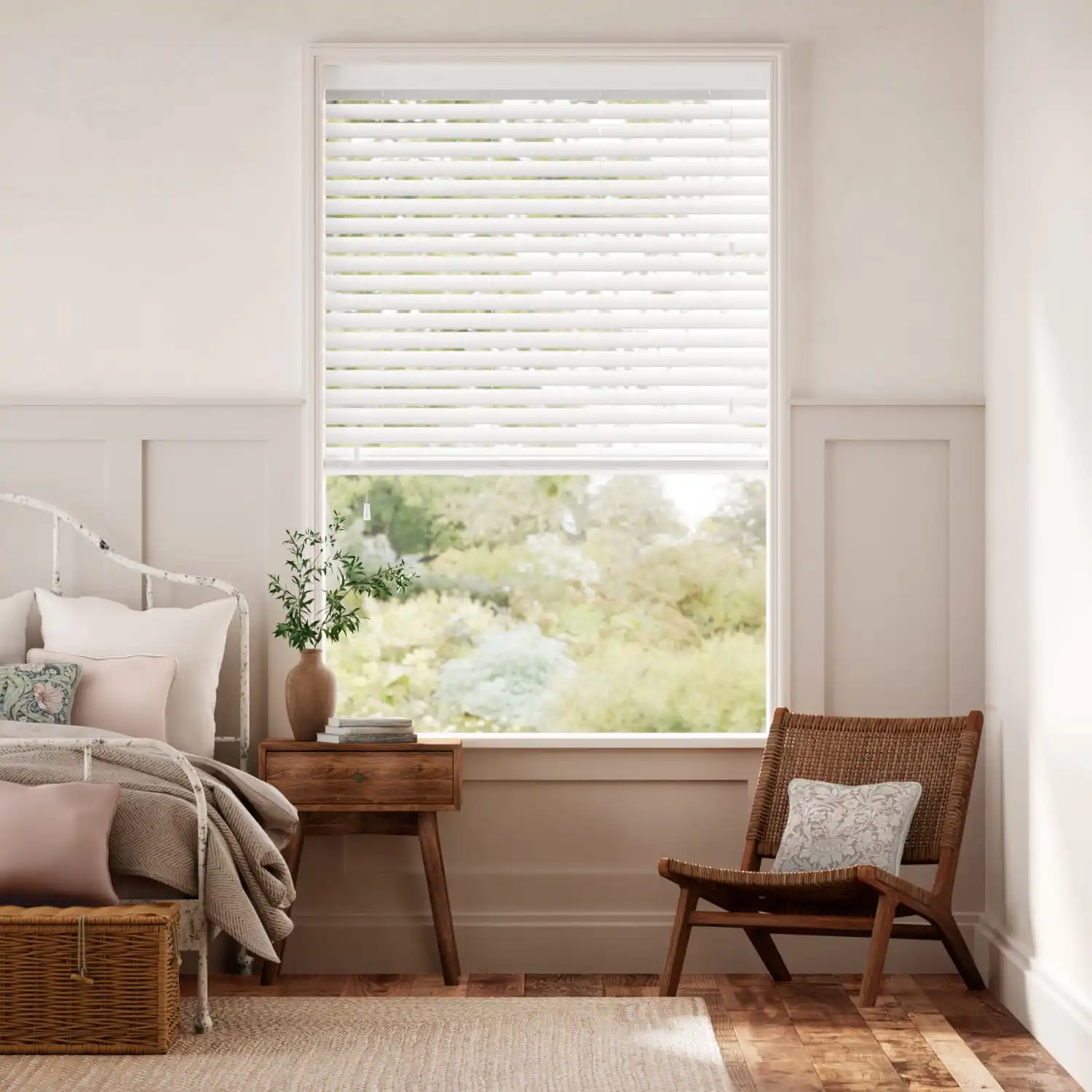 New products fireproof 2 inches cordless faux wood pvc slats for office