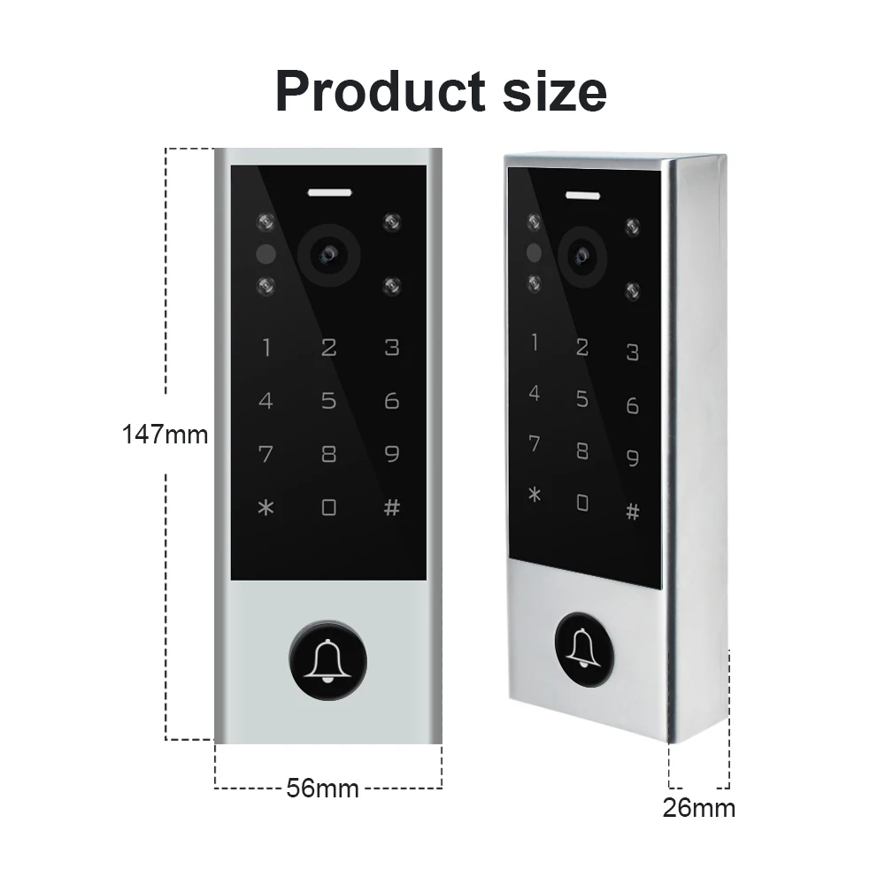 Touch Screen Tuya IP Intercom Video Door Phone Apartment Wired Video Intercom System for Outdoor