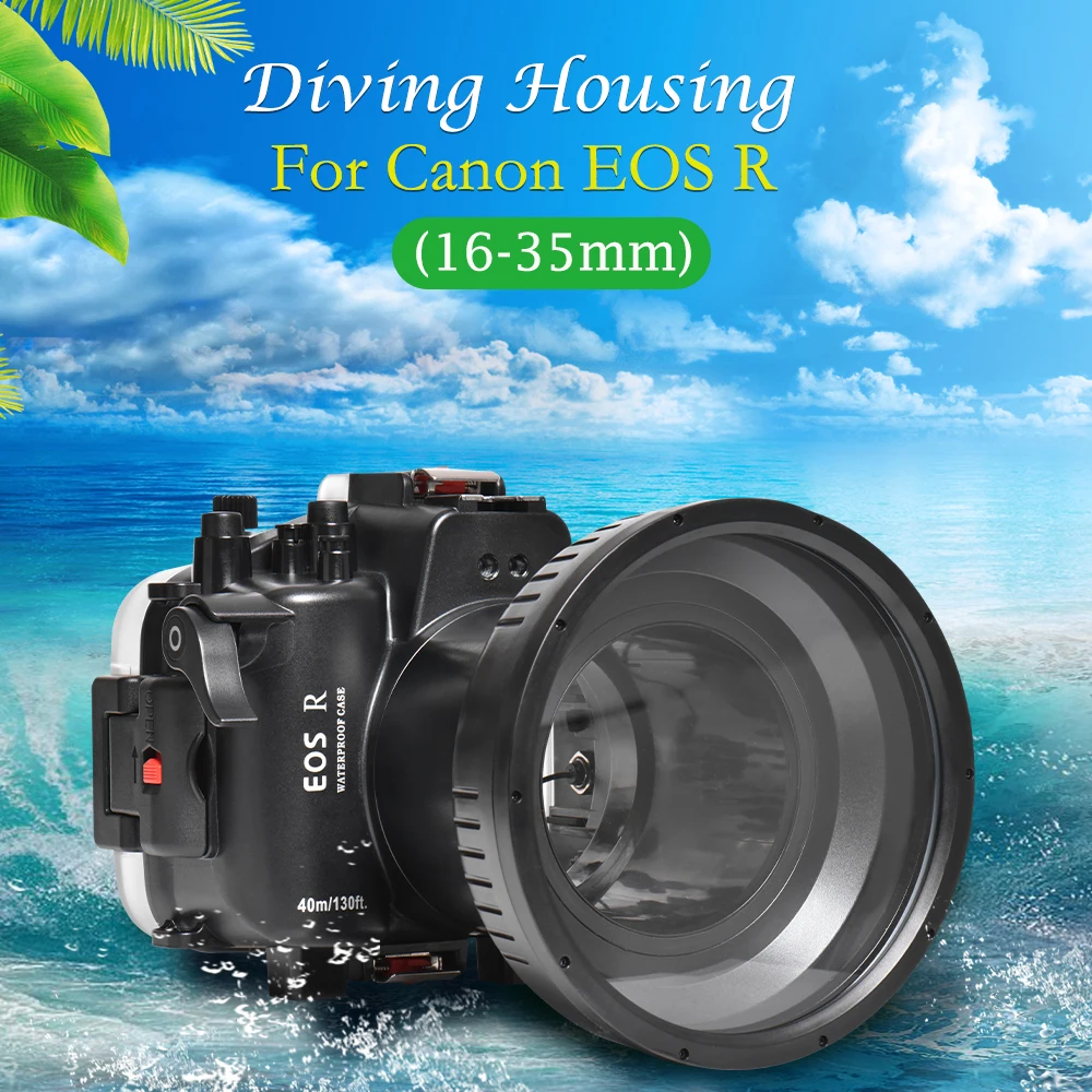  Чехол для камеры дайвинга Seafrogs 40 м/130 футов м чехол Canon EOS R с объективом 16-35 мм защитный подводной