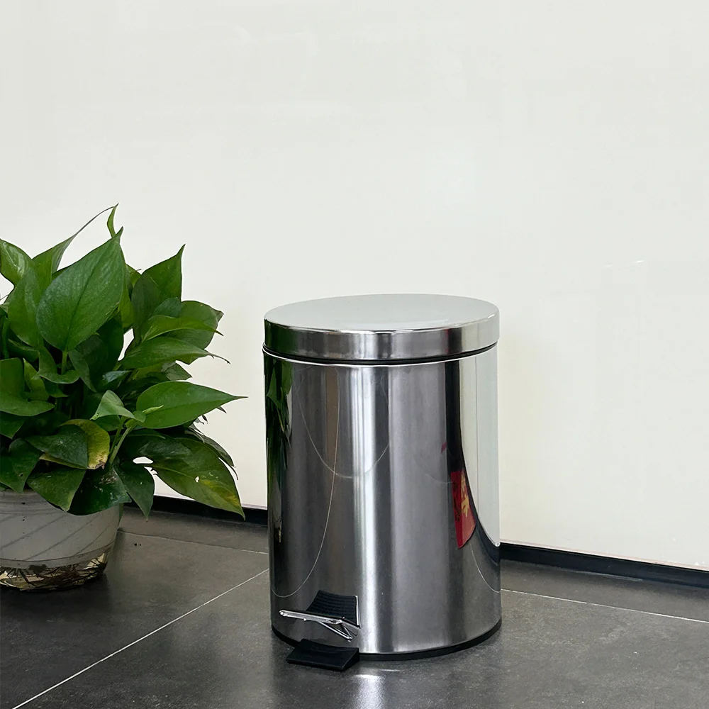 Hot Style High-Quality Modern Garbage Can With Stainless Steel Treatment Large Capacity Ideal For Kitchen And Office Use