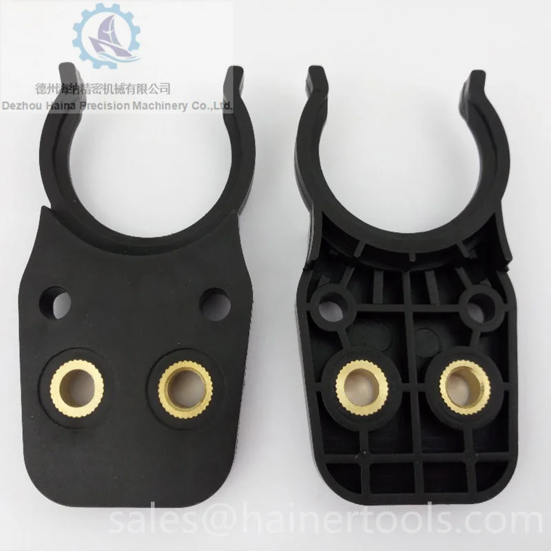 Black or white plastic  Iso25 Tool Forks, Cnc Tool Holder Clamps, Cnc Tool Holder Forks for Atc Machines