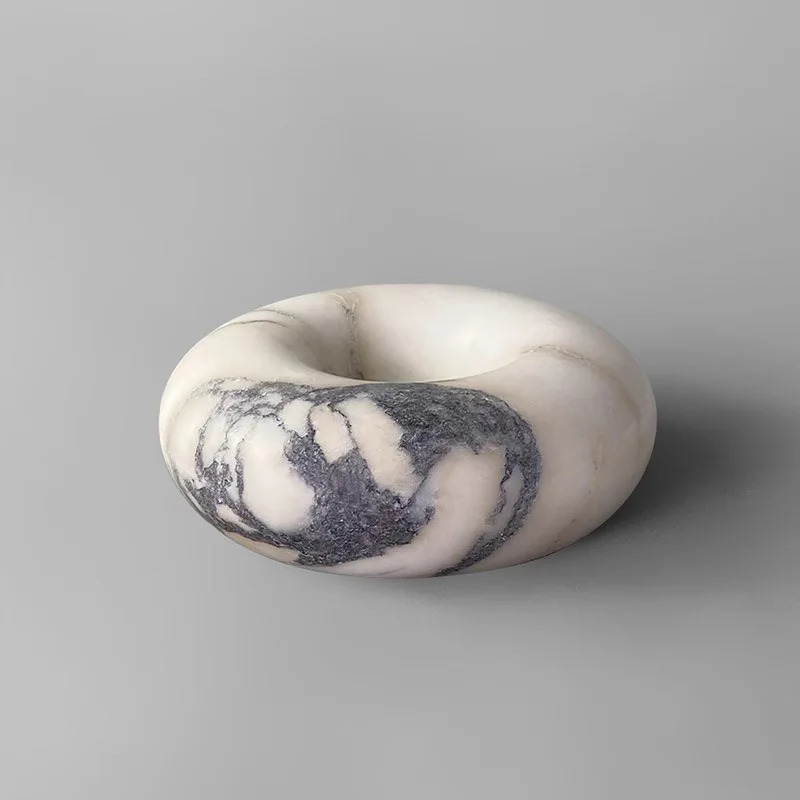 Nordic natural fish maw gold marble decoration living room desktop decoration storage simple ball office decoration