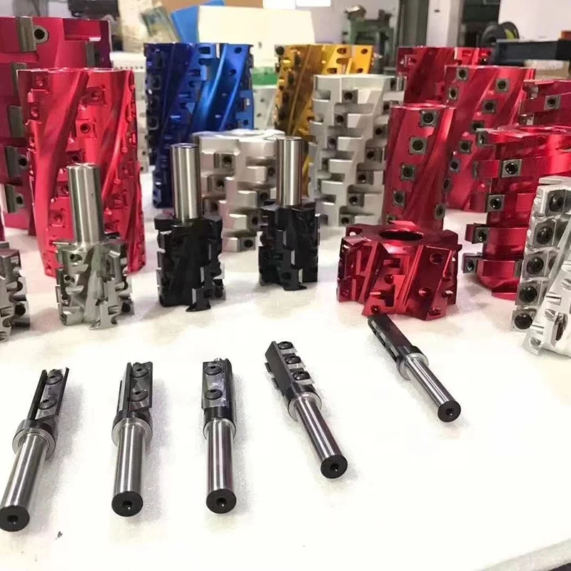 Zicar 8 '12' 16 'TCT силовой строгальный станок, утолщенный спиральный резак, головные лезвия, блоки для строгального вала по дереву