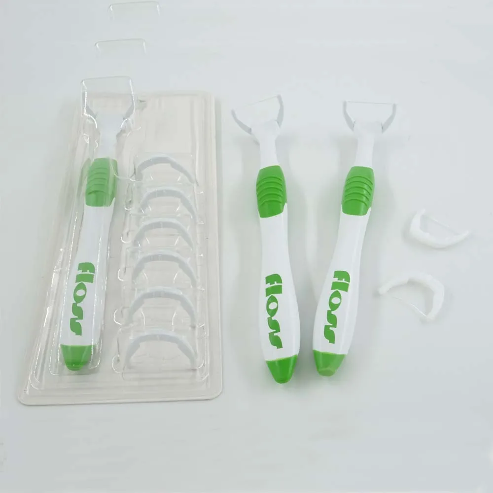 Y Shape UHMWPE Dental Floss Holder Replaceable Floss Head Dental Floss Pick
