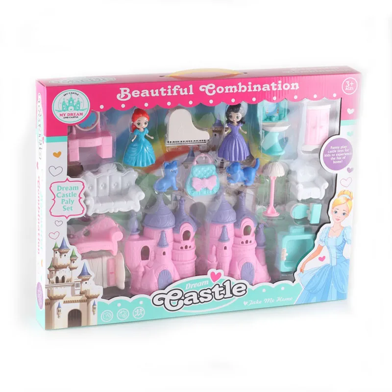 Best Girl Toys Hot Sale Christmas Toys House Play Set Family Game Plastic Castle