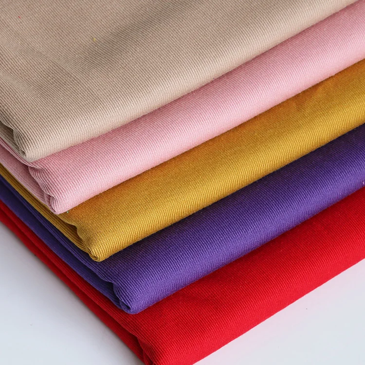 3921#  75% polyester    25%rayon , 32S  knitted rib fabric  for the  pullover and vest