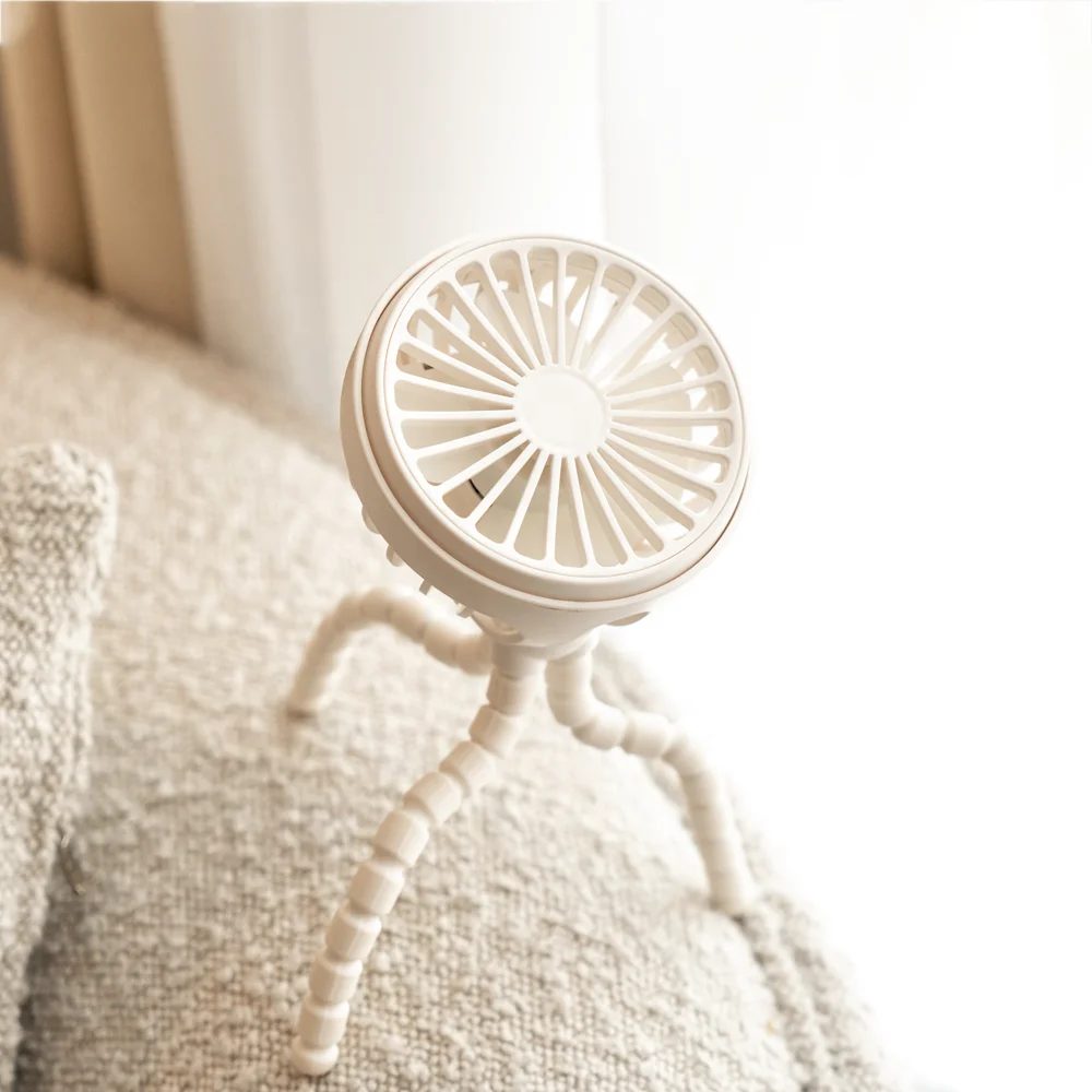 Amazon Hot Battery Operated Electric Fans Flexible Tripod Clip On Fan Rechargeable Portable Mini Usb Octopus Fan For Stroller