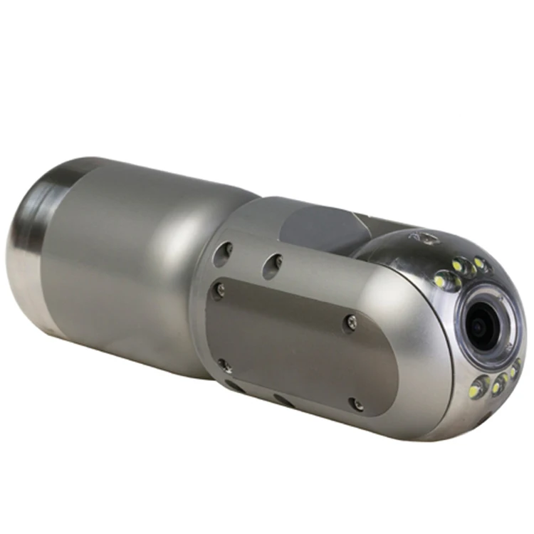 50mm Pan Tilt Pipe Inspection Camera with 10 Inch Monitor 60M Cable