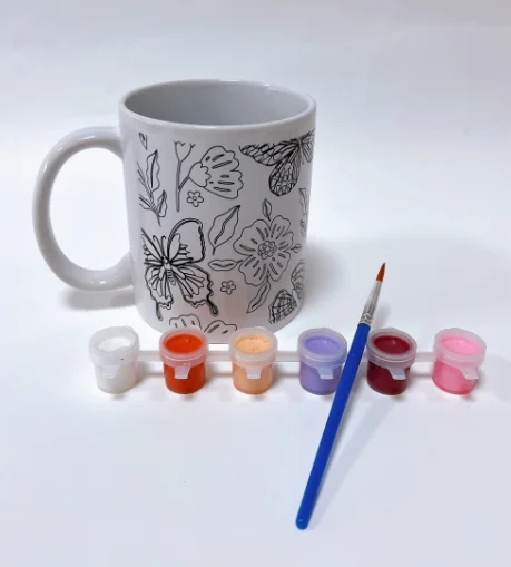 Colorful Gypsum Mug Set Kit for Painting and Drawing Toy for Creative Kids
