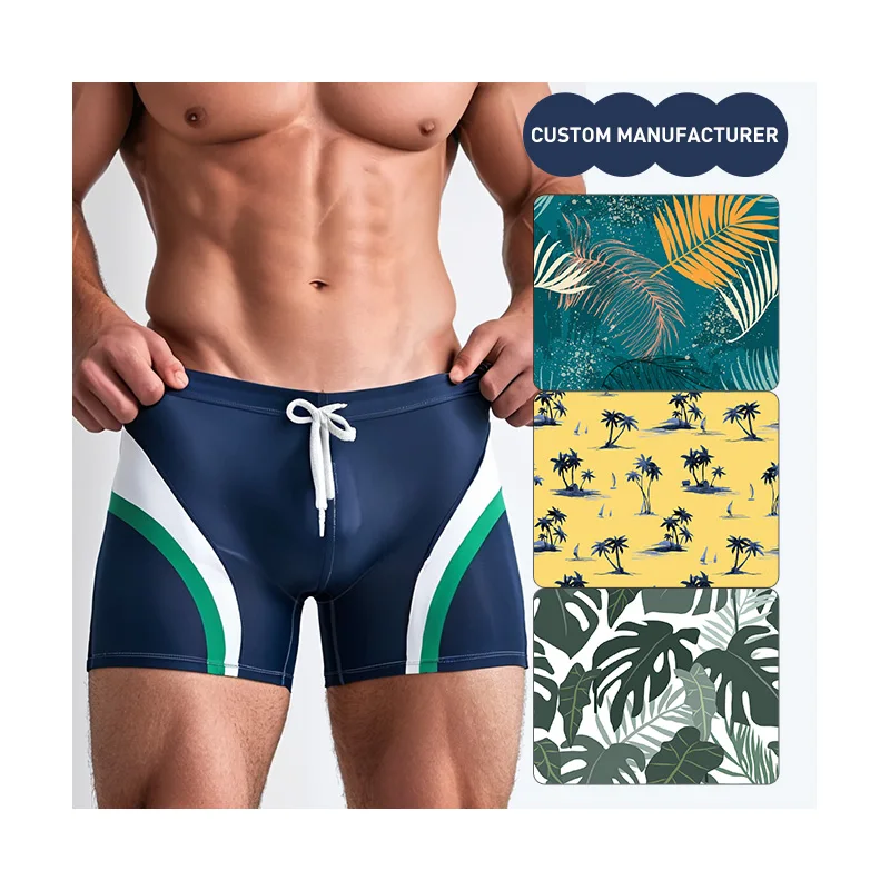 FIELD BALANCE New Style Summer Beach Shorts Polyester Quick-drying Multi-color Sport Three-quarter Pants Swimming trunks For Men