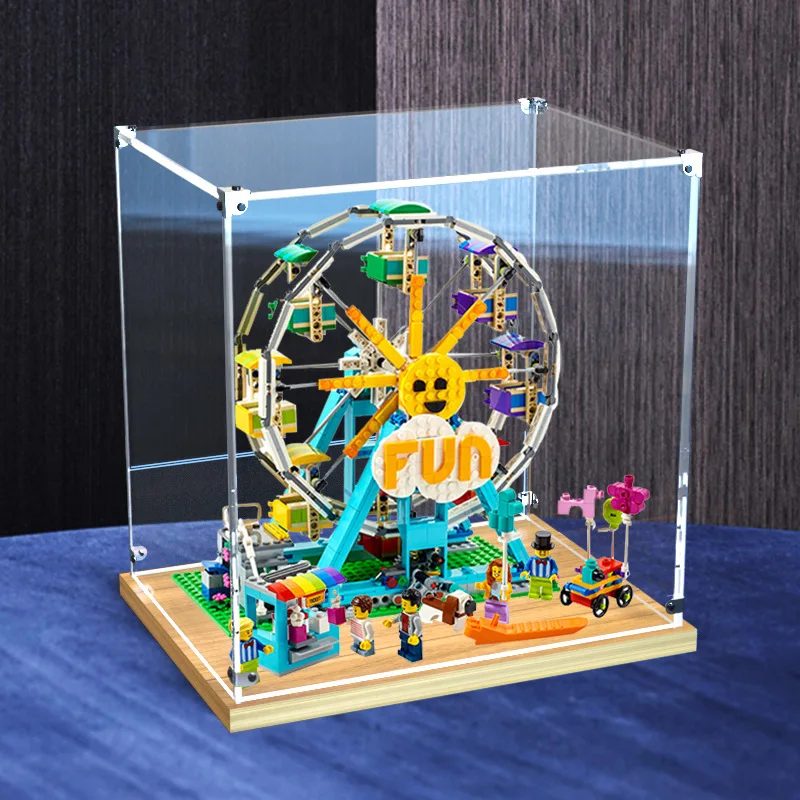 Acrylic Factory Custom Clear Display Box Assemble Acrylic Display Case for Collection, Lego, Figure, Model, Doll