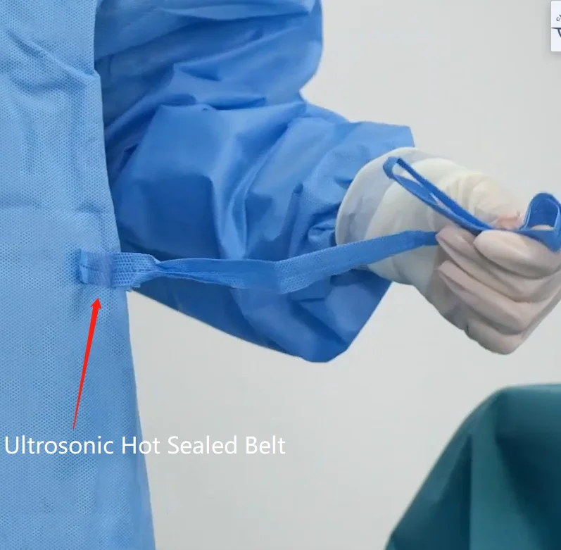 Factory Direct Supply Surgical Gown AAMI Level 3 Standard SMS Surgical Gown Size XXL