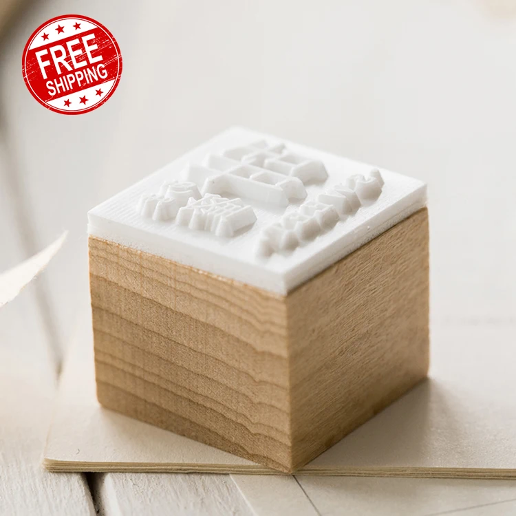 
Fashion Retro Wooden Stamps Decorations Seal Stamp 