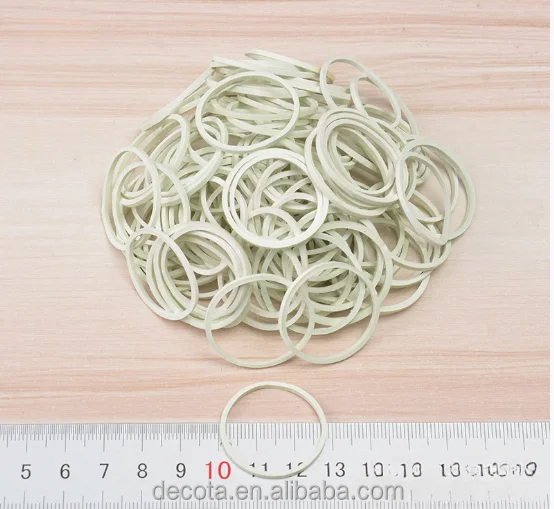 Factory direct sales of extra fine wear-resistant high elastic white rubber band cowhide band rubber ring