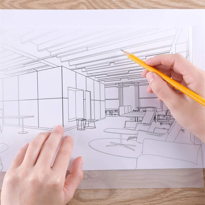 Manufacturers A3/A4/A5 Size 80g-230g White Vellum Paper 80g-230g White Tracing Paper for Drawing Sewing Packaging Wrapping