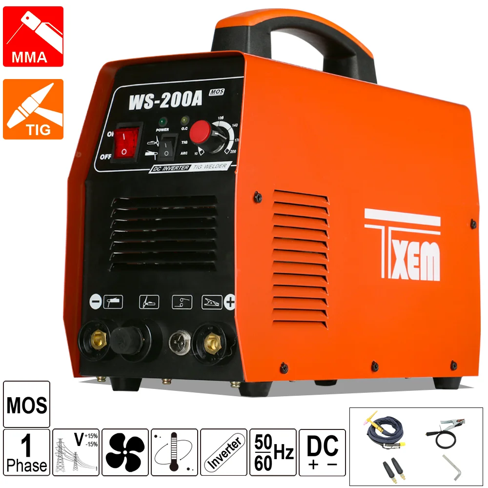 IGBT инвертор аппарат аргоновой дуговой сварочный DC TIG/MMA TIG TIG-200