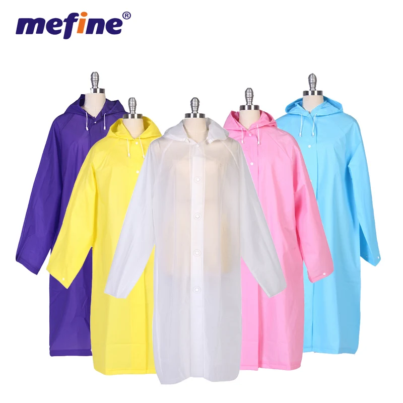 Производитель EVA Длинный Пластиковый перерабатываемый плащ с капюшоном