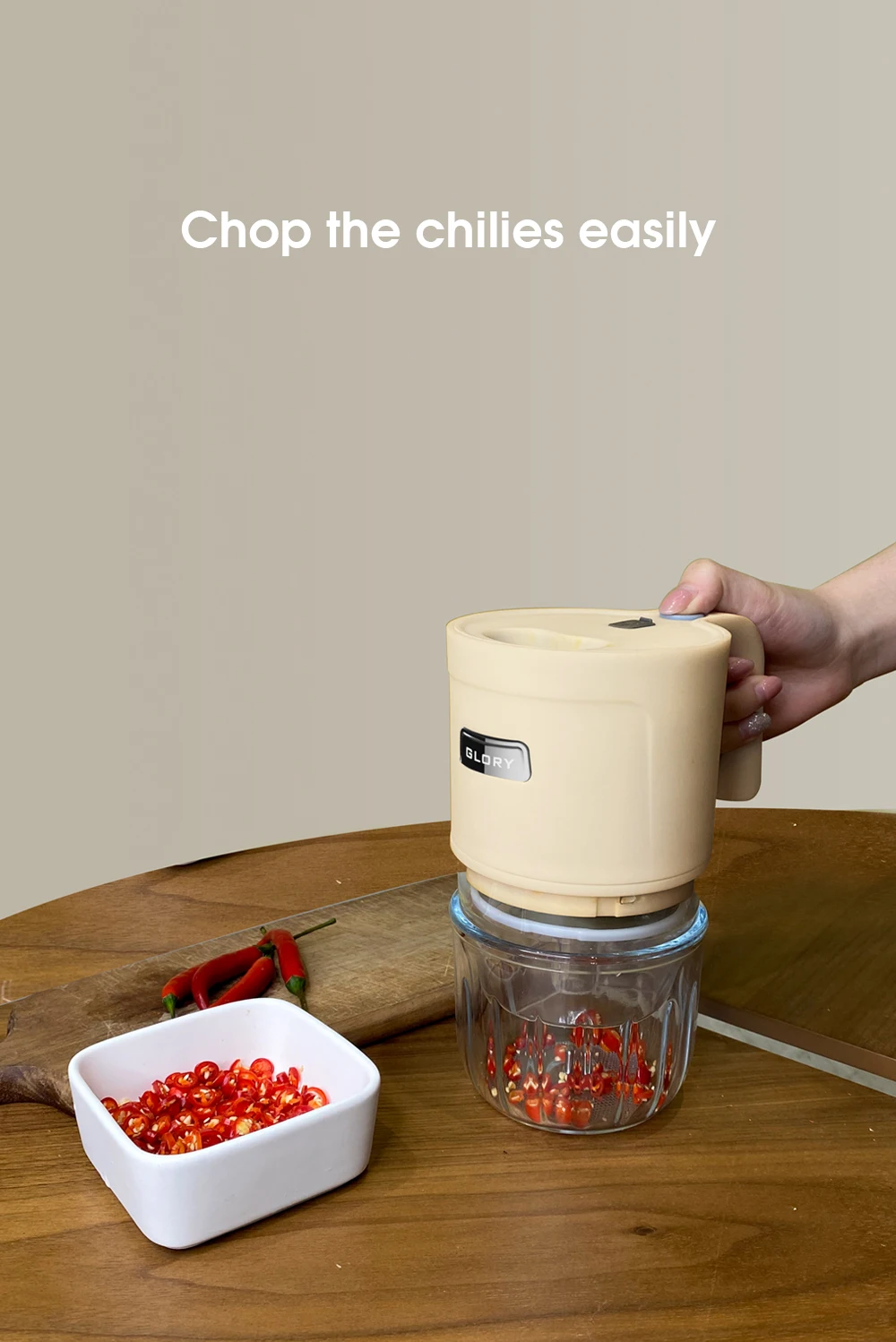 Factory Prices Custom Hand Food Mixer Cordless Stand Mixer Small Grinder Portable Wireless Mini Baby Food Chopper Blender